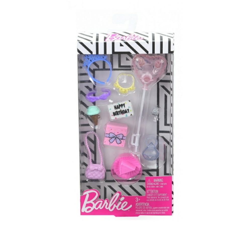 Barbie Doll Birthday Accessories 11Pcs Pack